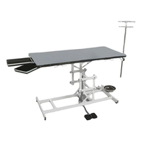 СВУ-10 — ветеринарный универсальный стол с электроприводом, 1300x600x(760-990)h, каркас белый, пульт ножной
