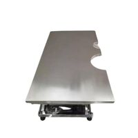 RJUS-02 — ветеринарный стол с электроприводом для УЗИ и ЭХО процедур, 110х63х50-106 см