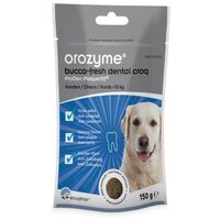 Orozyme bucco-fresh dental croq — жевательные крекеры для собак весом больше 10 кг, 150 г