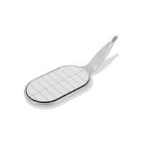 MEGA Parallelometer FS Rodium — родиевое овальное зеркало с параллельными насечками