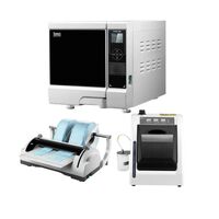 Комплект Fomos — автоклав Foster (12 л) + запечатывающее устройство Foseal + аппарат для смазки и чистки наконечников Folub