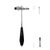 Tromner — тяжелый неврологический молоточек с острием, иглой и кисточкой, пластиковый гриф, 23 см, арт.07.35232.001