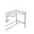 VET-6050 — ветеринарный стол для УЗИ, полипропилен, 135x75x90 см