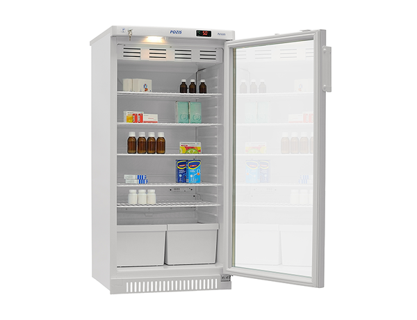 POZIS ХФ-250-3 — холодильник фармацевтический, стеклянная дверь, объем 250 л