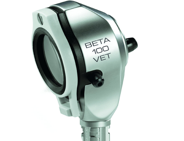 BETA 100 VET — ветеринарный отоскоп c перезаряжаемой рукояткой BETA 4 NT и с зарядным блоком