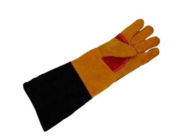 Защитные перчатки удлиненные, спилок, арт.1651