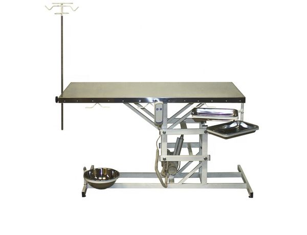 СВУ-10 — ветеринарный универсальный стол с электроприводом, 1300x600x(760-990)h, каркас белый, пульт ручной