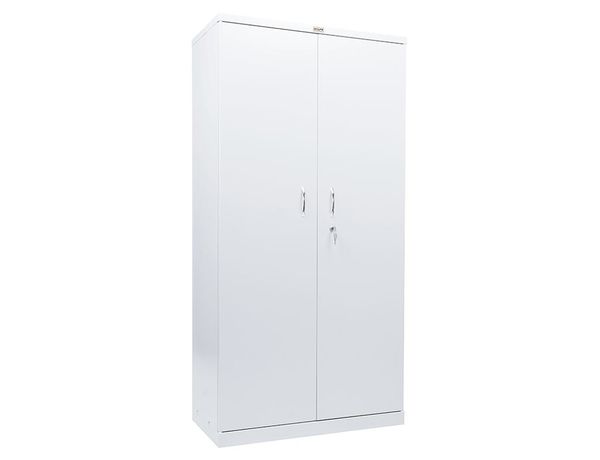 МД 2 ШМ — медицинский шкаф для одежды, 1830x915x458 мм, 2 дверцы, сталь, белый