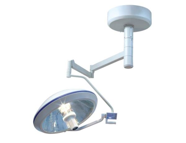 ALFA 720 — галогенный потолочный медицинский операционный светильник с системой резервного включения лампы, однокупольный, диаметр лампы 70 см, арт. OLH.720.1.700