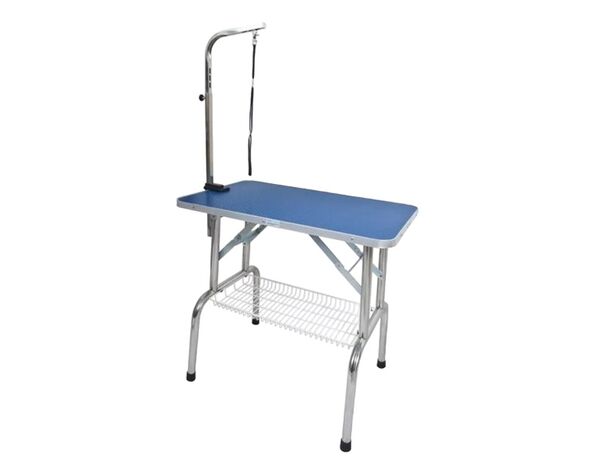 TF-81GBF — складной стол для груминга, синий с полкой, max 80 кг, 81х51х76 см, арт.325227