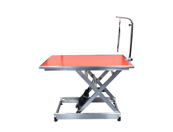 RJM-01 — ветеринарный стол с электроприводом и светильником для осмотров и груминга, 120х60х50-107 см