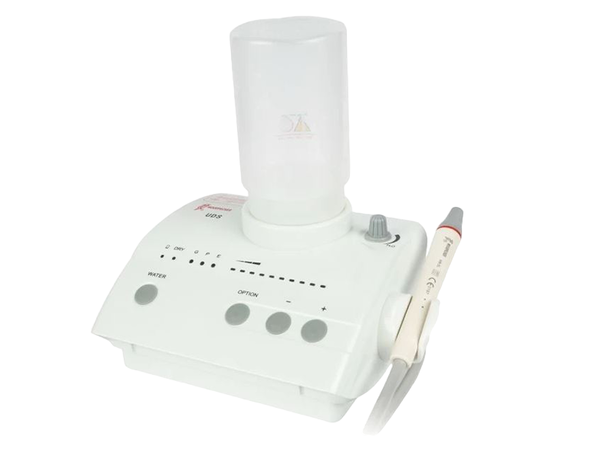 UDS-E LED — автономный ультразвуковой скалер с фиброоптикой (с перио- и эндо- режимами), 8 насадок в комплекте