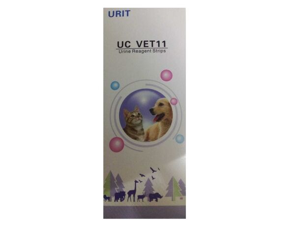 URIT UC VET 11 Plus — мочевые реагентные тест-полоски, 50 шт.