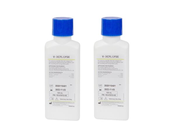 V-3CFL — лизирующий реагент для гематологического анализатора Mindray BC-20 Vet, 2 по 500 мл