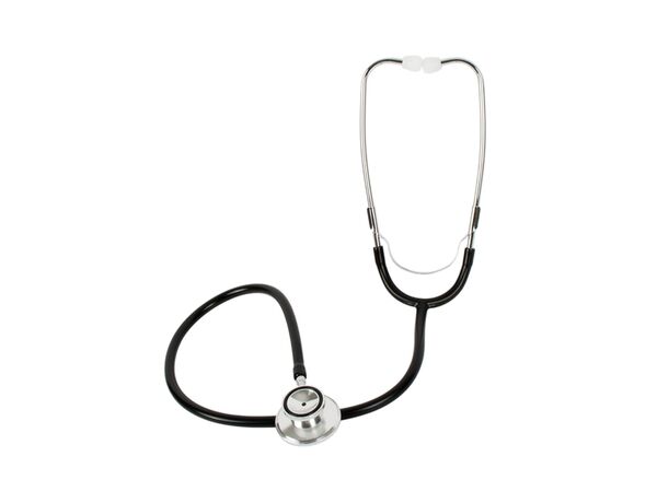 Double — медицинский стетоскоп, двойная головка, чёрный