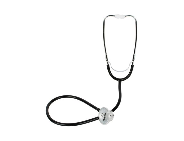 Double — медицинский стетоскоп, двойная головка, чёрный