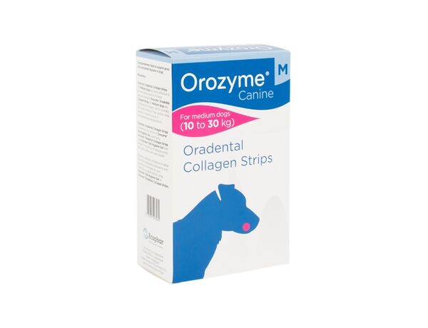 Orozyme Kaustreifen M — жевательные полоски для гигиены полости рта для животных весом от 10 до 30 кг, 141 г