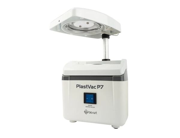 Plastvac P7 — вакуумформер для изготовления временных коронок, защитных капп и форм для отбеливания зубов