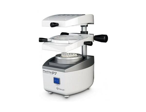 Plastvac P7 — вакуумформер для изготовления временных коронок, защитных капп и форм для отбеливания зубов