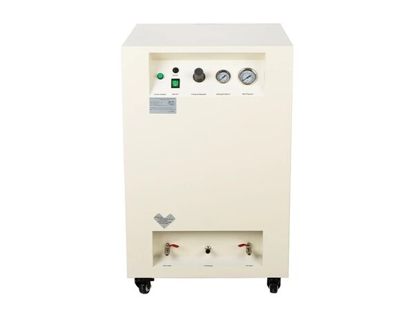 RA7001CS — компрессор для одной стоматологической установки, с ресивером 30 л (80 л/мин), с кожухом