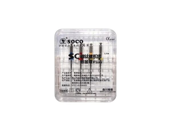 SOCO SC PLUS Lite ассорти — машинные файлы с памятью формы, 25 мм, 4 шт.