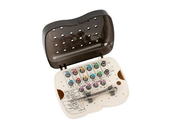 Dental Implant Wrench Kit — универсальный ортопедический набор отверток (16 шт.) с динамометрическим ключом, арт.XLY-NLBS100