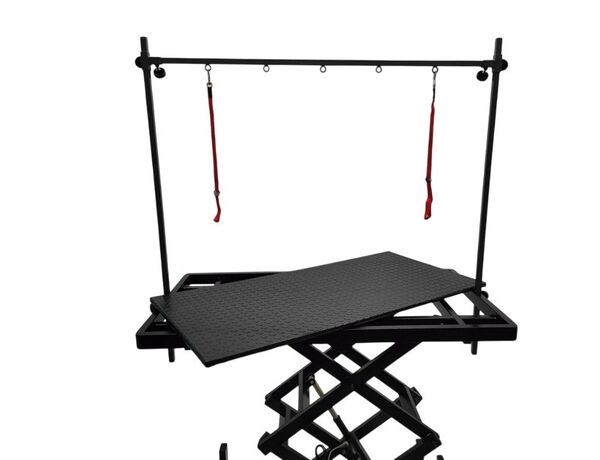 S899 MF BLACK — стол для груминга с электроподъемником и съемной столешницей, 120х60х35-110 см