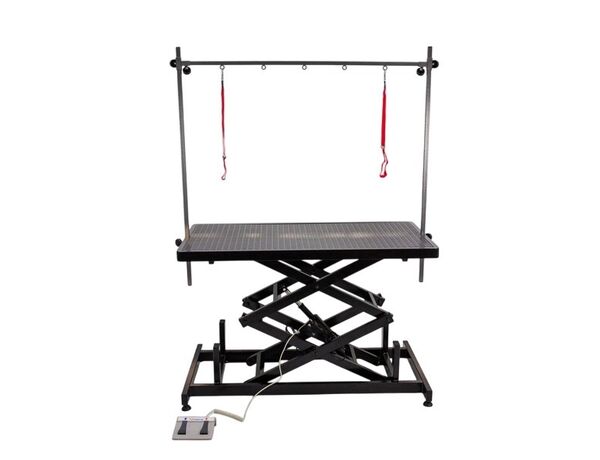 S899 MF BLACK — стол для груминга с электроподъемником и съемной столешницей, 120х60х35-110 см