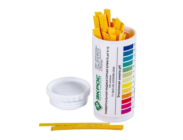 Индикаторная бумага универсальная, pH 0-12, 100 шт., арт.3.01.05.9999