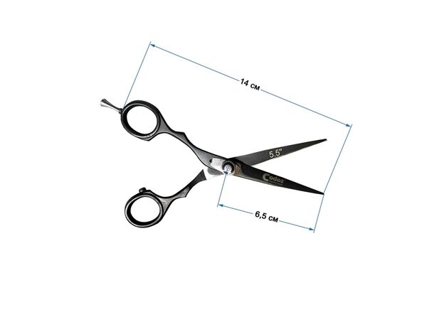 LH55 — ножницы для левшей, черный, 5,5" | Codos (Ю. Корея)