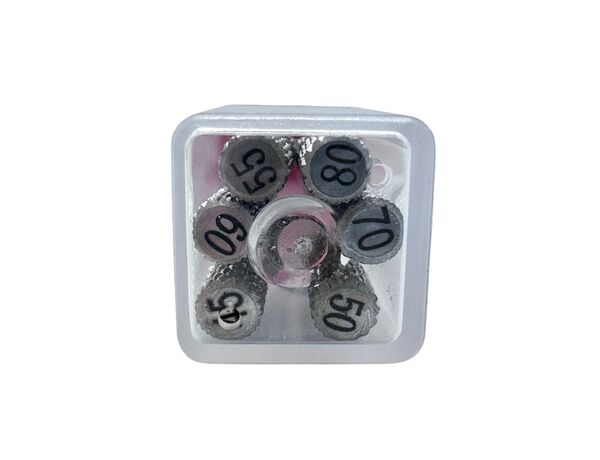 К-файлы ветеринарные, нержавеющая сталь, 60 мм, 45#-80#, 6 шт.